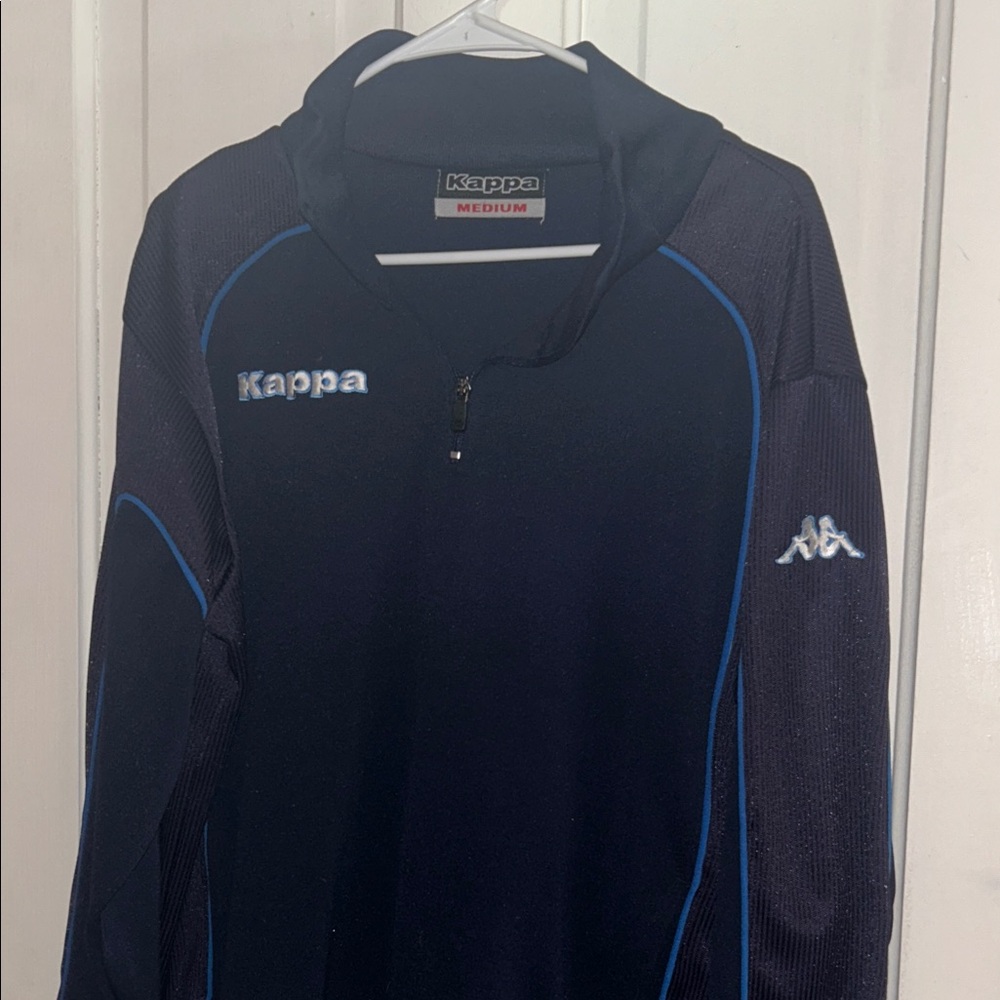 Kappa Men's Lightweight Navy Blue & Light Blue Shirt Jacket